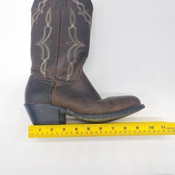 Iron Age Leather Boots Steel Toe Mid Calf Sz 6* Brown - Picture 5 of 8